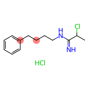 Propanimidamide, 2-chloro-N-(4-phenylbutyl)-, hydrochloride (1:1)