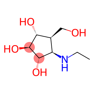 1,2,3-Cyclopentanetriol,4-(ethylamino)-5-(hydroxymethyl)-,(1R,2S,3S,4R,5R)-(9CI)