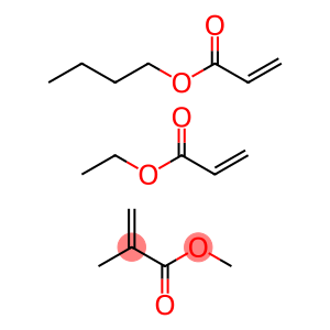 2-Propenoic acid, 2-methyl-, methyl ester, polymer with butyl 2-propenoate and ethyl 2-propenoate