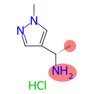 1H-Pyrazole-4-methanamine, α,1-dimethyl-, hydrochloride (1:2), (αS)-