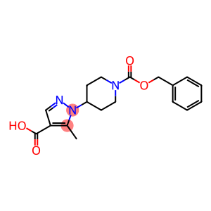 1-(1-(benzyloxycarbonyl)piperidin-4-yl)-5-methyl-1H-pyrazole-4-carboxylic acid