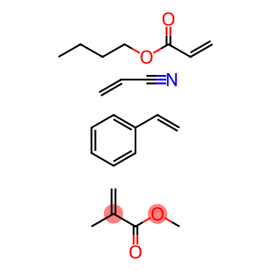 苯乙烯与2-丙烯丁酯、2-甲基丙烯酸甲酯和2-丙烯腈的聚合物