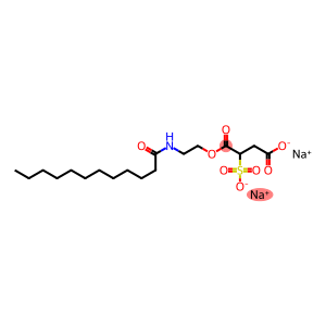 1-[2-[(1-Oxododecyl)amino]ethyl] sulfobutanedioate, disodium salt