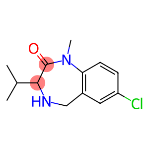 2H-1,4-Benzodiazepin-2-one,7-chloro-1,3,4,5-tetrahydro-1-methyl-3-(1-methylethyl)-