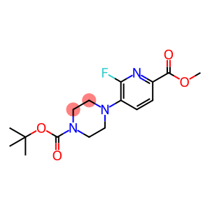 tert-butyl 4-(2-fluoro-6-(methoxycarbonyl)pyridin-3-yl)piperazine-1-carboxylate