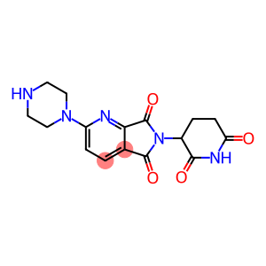 5H-Pyrrolo[3,4-b]pyridine-5,7(6H)-dione, 6-(2,6-dioxo-3-piperidinyl)-2-(1-piperazinyl)-