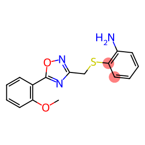 2-[[5-(2-methoxyphenyl)-1,2,4-oxadiazol-3-yl]methylsulfanyl]aniline