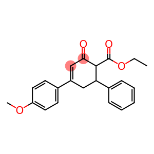 ETHYL 4-(4-METHOXYPHENYL)-2-OXO-6-PHENYL-3-CYCLOHEXENE-1-CARBOXYLATE