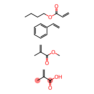 Butyl acrylate, methacrylic acid, methyl methacrylate, styrene polymer