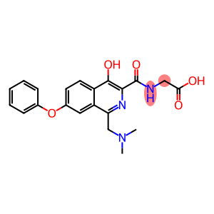 Glycine, N-[[1-[(dimethylamino)methyl]-4-hydroxy-7-phenoxy-3-isoquinolinyl]carbonyl]-