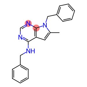 7H-Pyrrolo[2,3-d]pyrimidin-4-amine, 6-methyl-N,7-bis(phenylmethyl)-