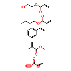 2-甲基-2-丙烯酸甲酯与2-丙烯酸丁酯、乙烯基苯、2-丙烯酸-2-羟基乙酯和2-丙烯酸的聚合物