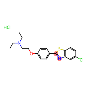 5-CHLORO-2-(4-(2-DIETHYLAMINOETHOXY)-PHENYL)-BENZOTHIAZOLE HCL