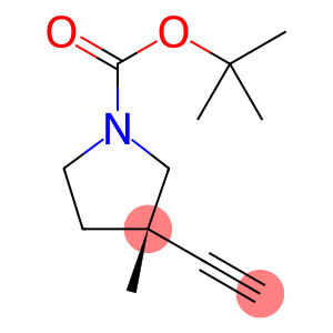 tert-butyl (3S)-3-ethynyl-3-methyl-pyrrolidine-1-carboxylate