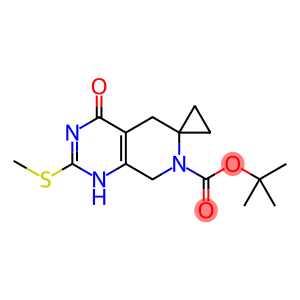 叔丁基2'-(甲硫基)-4'-氧代-3',4',5',8'-四氢-7'H-螺[环丙烷-1,6'-吡啶基[3,4-D]嘧啶]-7'-羧酸盐