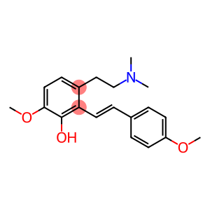 3-[2-(Dimethylamino)ethyl]-6-methoxy-2-[(E)-2-(4-methoxyphenyl)ethenyl]phenol