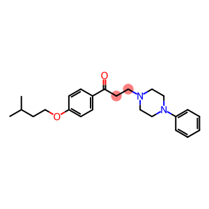 1-[4-(3-Methylbutoxy)phenyl]-3-(4-phenyl-1-piperazinyl)-1-propanone