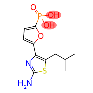 2-氨基-5-异丁基-4-[5-膦酰基-2-呋喃基]噻唑