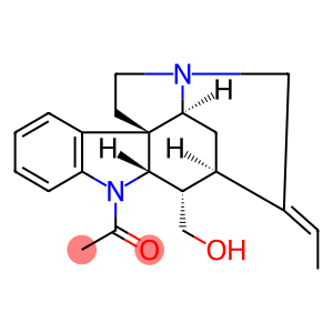 Curan-17-ol, 1-acetyl-19,20-didehydro-, (16α,19E)-