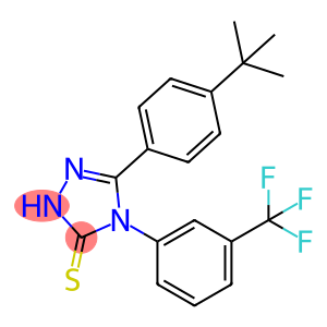 5-(4-TERT-BUTYLPHENYL)-4-[3-(TRIFLUOROMETHYL)PHENYL]-1,2,4-TRIAZOLE-3-THIOL