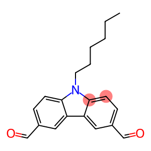 9H-Carbazole-3,6-dicarboxaldehyde, 9-hexyl-