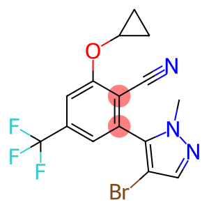 2-(4-溴-1-甲基-1H-吡唑-5-基)-6-环丙氧基-4-(三氟甲基)苄腈