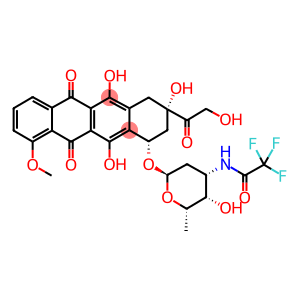 (8S,10S)-7,8,9,10-Tetrahydro-8-(hydroxyacetyl)-1-methoxy-10-[[3-(trifluoroacetylamino)-2,3,6-trideoxy-α-L-lyxo-hexopyranosyl]oxy]-6,8,11-trihydroxy-5,12-naphthacenedione