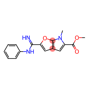 6H-Furo[2,3-b]pyrrole-5-carboxylic  acid,  2-[imino(phenylamino)methyl]-6-methyl-,  methyl  ester