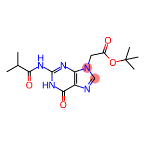 9H-Purine-9-acetic acid, 1,6-dihydro-2-[(2-methyl-1-oxopropyl)amino]-6-oxo-, 1,1-dimethylethyl ester