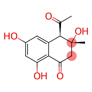 4-(trans)-Acetyl-3,6,8-trihydroxy-3-methyldihydronaphthalenone