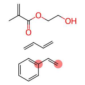 2-Propenoic acid, 2-methyl-, 2-hydroxyethyl ester, polymer with 1,3-butadiene and ethenylbenzene