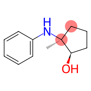 Cyclopentanol, 2-methyl-2-(phenylamino)-, (1R,2S)-rel- (9CI)