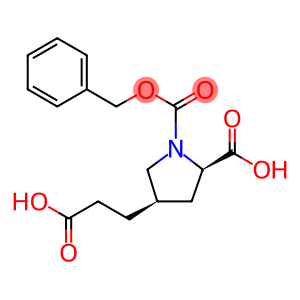 (2R,4R)-1-benzyloxycarbonyl-4-(2-carboxyethyl)pyrrolidine-2-carboxylic acid