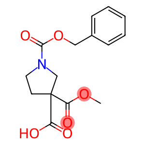 1-benzyloxycarbonyl-3-methoxycarbonyl-pyrrolidine-3-carboxylic acid