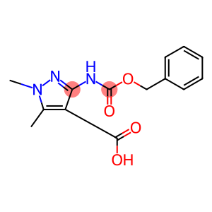 3-(benzyloxycarbonylamino)-1,5-dimethyl-pyrazole-4-carboxylic acid