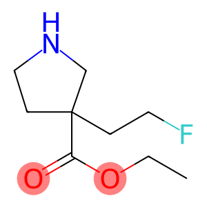 ethyl 3-(2-fluoroethyl)pyrrolidine-3-carboxylate