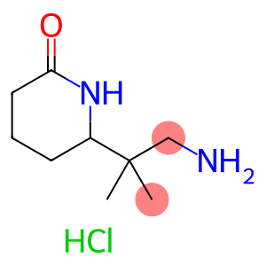 6-(1-amino-2-methylpropan-2-yl)piperidin-2-onehydrochloride