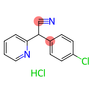 2-Pyridineacetonitrile, α-(4-chlorophenyl)-, hydrochloride (1:1)