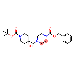 benzyl 4-((1-(tert-butoxycarbonyl)-4-hydroxypiperidin-4-yl)methyl)piperazine-1-carboxylate