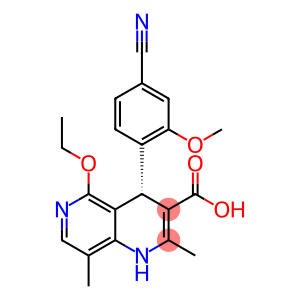 (S)-4-(4-cyano-2-methoxyphenyl)-5-ethoxy-2,8-dimethyl-1,4-dihydro-1,6-naphthyridine-3-carboxylic acid