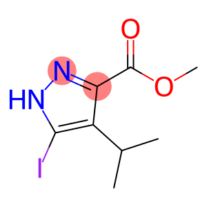 1H-Pyrazole-3-carboxylic acid, 5-iodo-4-(1-methylethyl)-, methyl ester