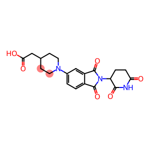 4-Piperidineacetic acid, 1-[2-(2,6-dioxo-3-piperidinyl)-2,3-dihydro-1,3-dioxo-1H-isoindol-5-yl]-