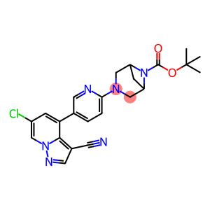 3,6-Diazabicyclo[3.1.1]heptane-6-carboxylic acid, 3-[5-(6-chloro-3-cyanopyrazolo[1,5-a]pyridin-4-yl)-2-pyridinyl]-, 1,1-dimethylethyl ester