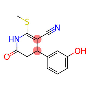 4-(3-hydroxyphenyl)-2-(methylsulfanyl)-6-oxo-1,4,5,6-tetrahydro-3-pyridinecarbonitrile