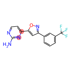 4-{3-[3-(Trifluoromethyl)phenyl]isoxazol-5-yl}pyrimidine-2-amine