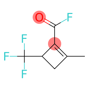 1-Cyclobutene-1-carbonyl fluoride, 2-methyl-4-(trifluoromethyl)- (6CI,8CI)