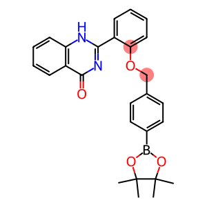 4(3H)-喹唑啉酮,2-[2-[[4-(4,4,5,5-四甲基-1,3,2-二氧杂硼-2-基)苯基]甲氧基]苯基]-(ACI)