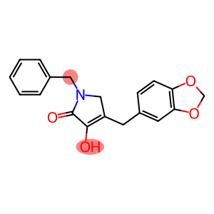 4-(1,3-Benzodioxol-5-ylmethyl)-1,5-dihydro-3-hydroxy-1-(phenylmethyl)-2H-pyrrol-…