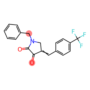 1-(Phenylmethyl)-4-[[4-(trifluoromethyl)phenyl]methylene]-2,3-pyrrolidinedione