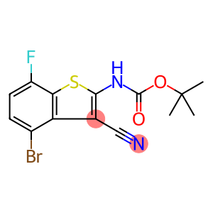 4-Bromo-2-(Boc-amino)-7-fluorobenzo[b]thiophene-3-carbonitrile